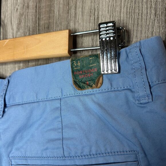 J. Crew Chino Shorts Portsider 7in Inseam Blue Color Size 34 NWT - Picture 3 of 6